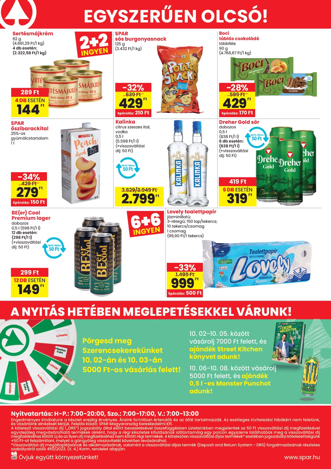 spar - SPAR - Esztergom üzletnyitás akciós újság, érvényes 10.02. - 10.08. - page: 4