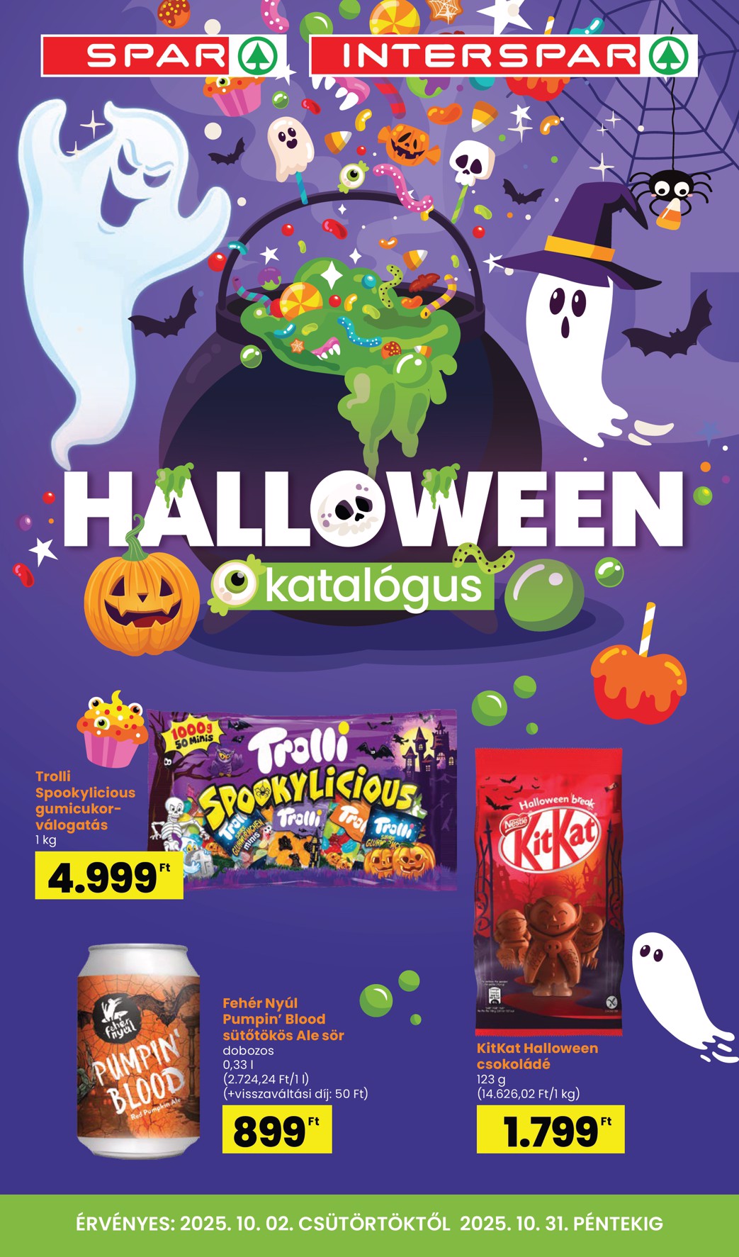 spar - SPAR - Halloween katalógus akciós újság, érvényes 10.02. - 10.31.