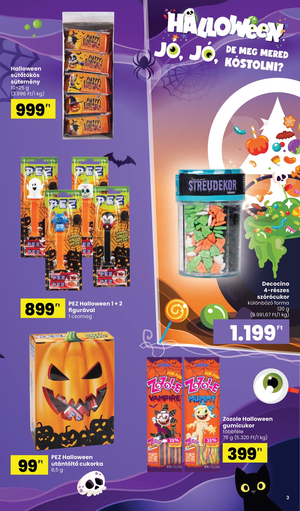 spar - SPAR - Halloween katalógus akciós újság, érvényes 10.02. - 10.31. - page: 3