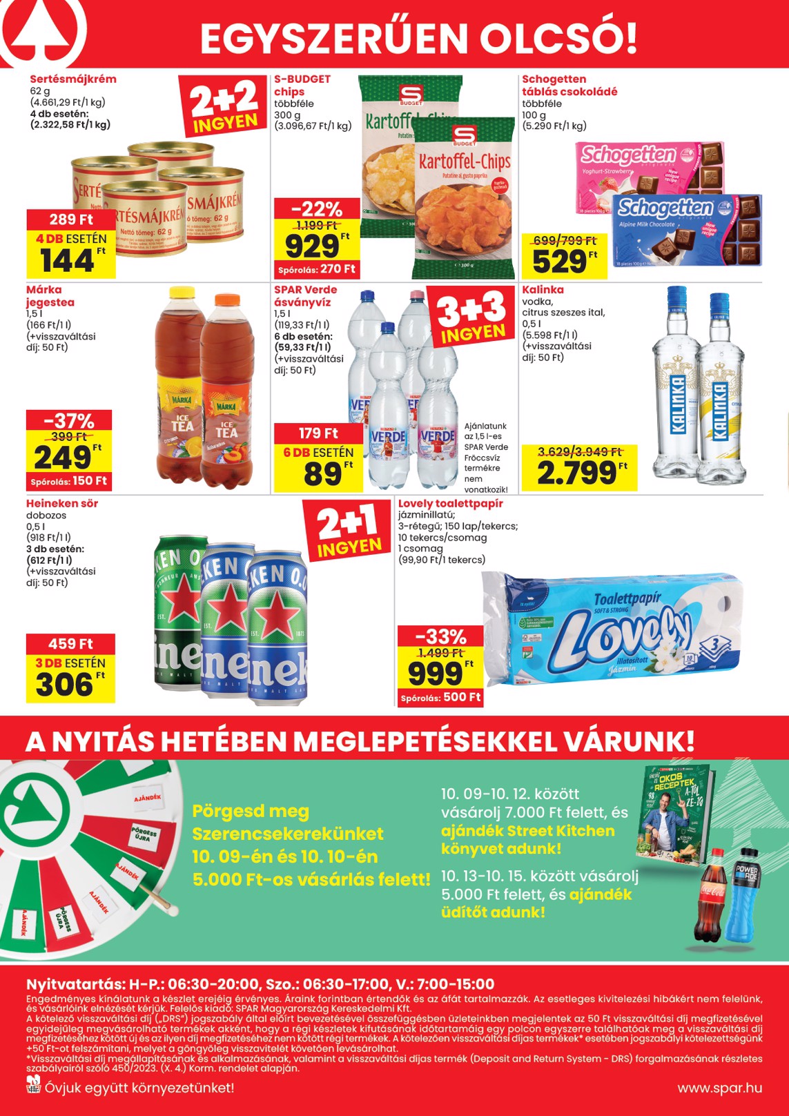 spar - SPAR - Törökszentmiklós üzlet újranyitás akciós újság, érvényes 10.09. - 10.15. - page: 4