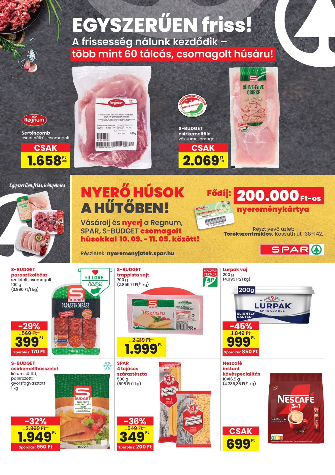 spar - SPAR - Törökszentmiklós üzlet újranyitás akciós újság, érvényes 10.09. - 10.15. - page: 3