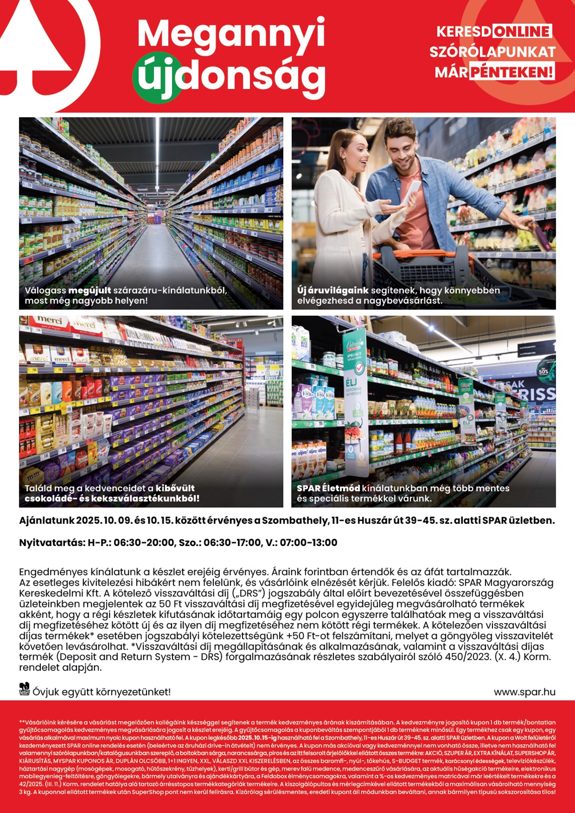 spar - SPAR - Szombathely üzlet megújulás akciós újság, érvényes 10.09. - 10.15. - page: 2