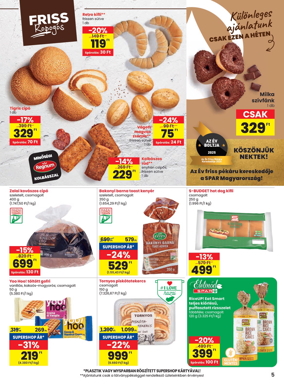 spar - SPAR akciós újság, érvényes 10.09. - 10.15. - page: 5