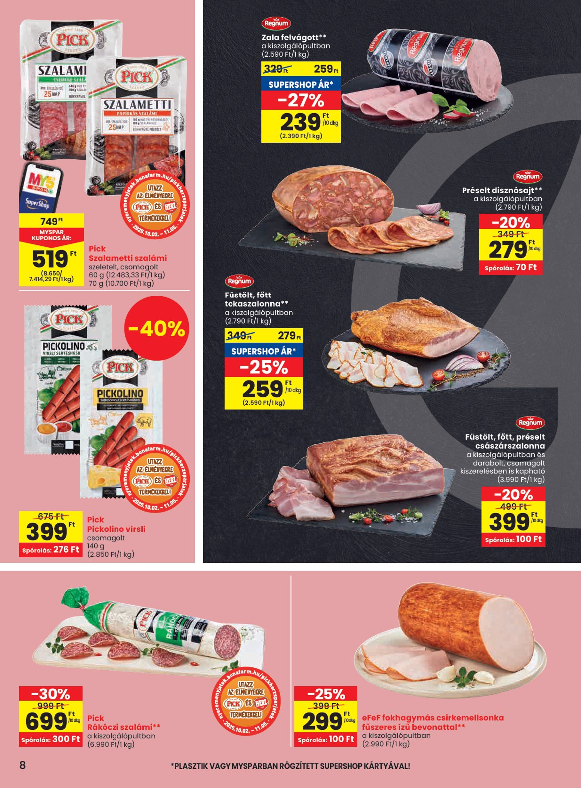 spar - SPAR akciós újság, érvényes 10.09. - 10.15. - page: 8
