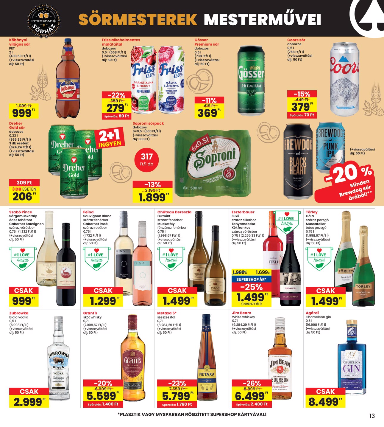 spar - INTERSPAR akciós újság, érvényes 10.09. - 10.15. - page: 13