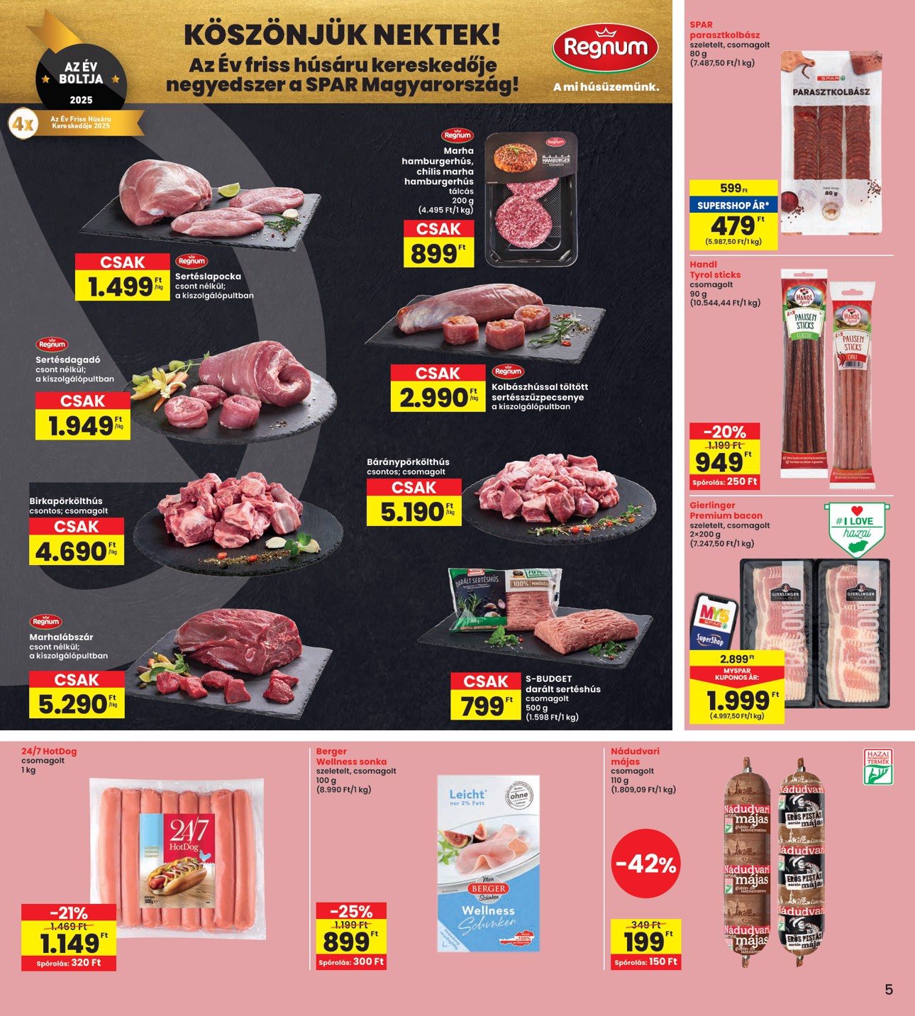 spar - INTERSPAR akciós újság, érvényes 10.09. - 10.15. - page: 5