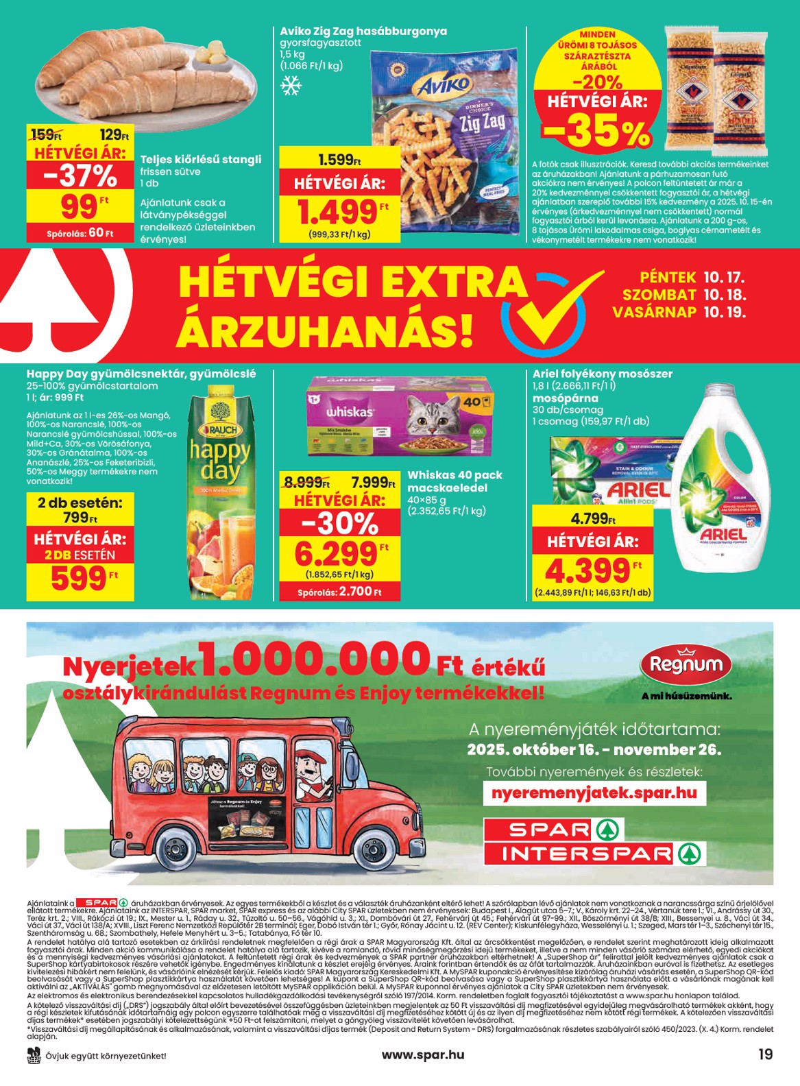 spar - SPAR akciós újság, érvényes 10.16. - 10.22. - page: 19