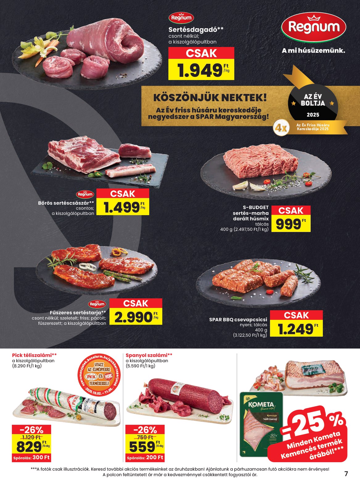 spar - SPAR akciós újság, érvényes 10.16. - 10.22. - page: 7