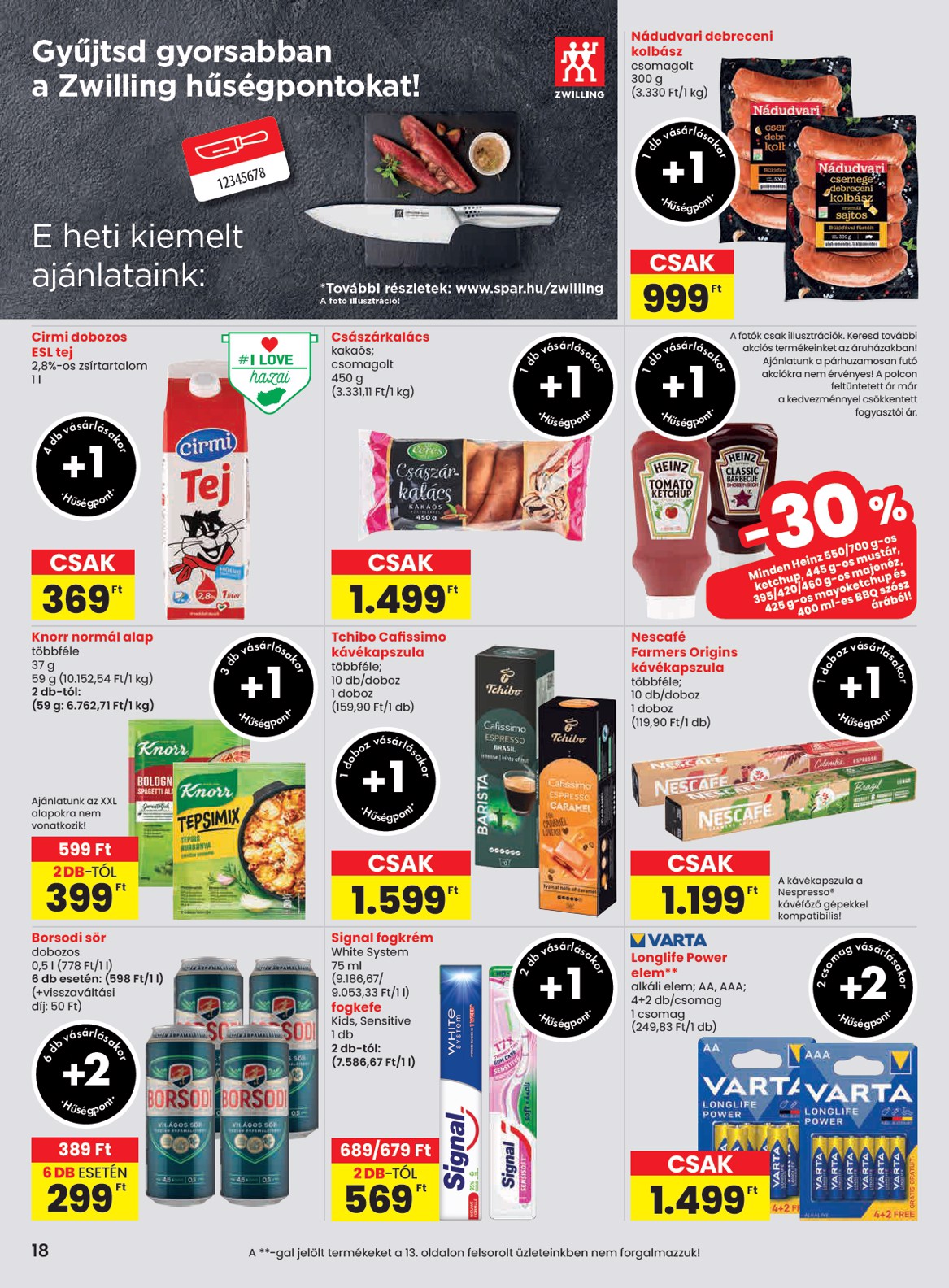 spar - SPAR akciós újság, érvényes 10.16. - 10.22. - page: 18