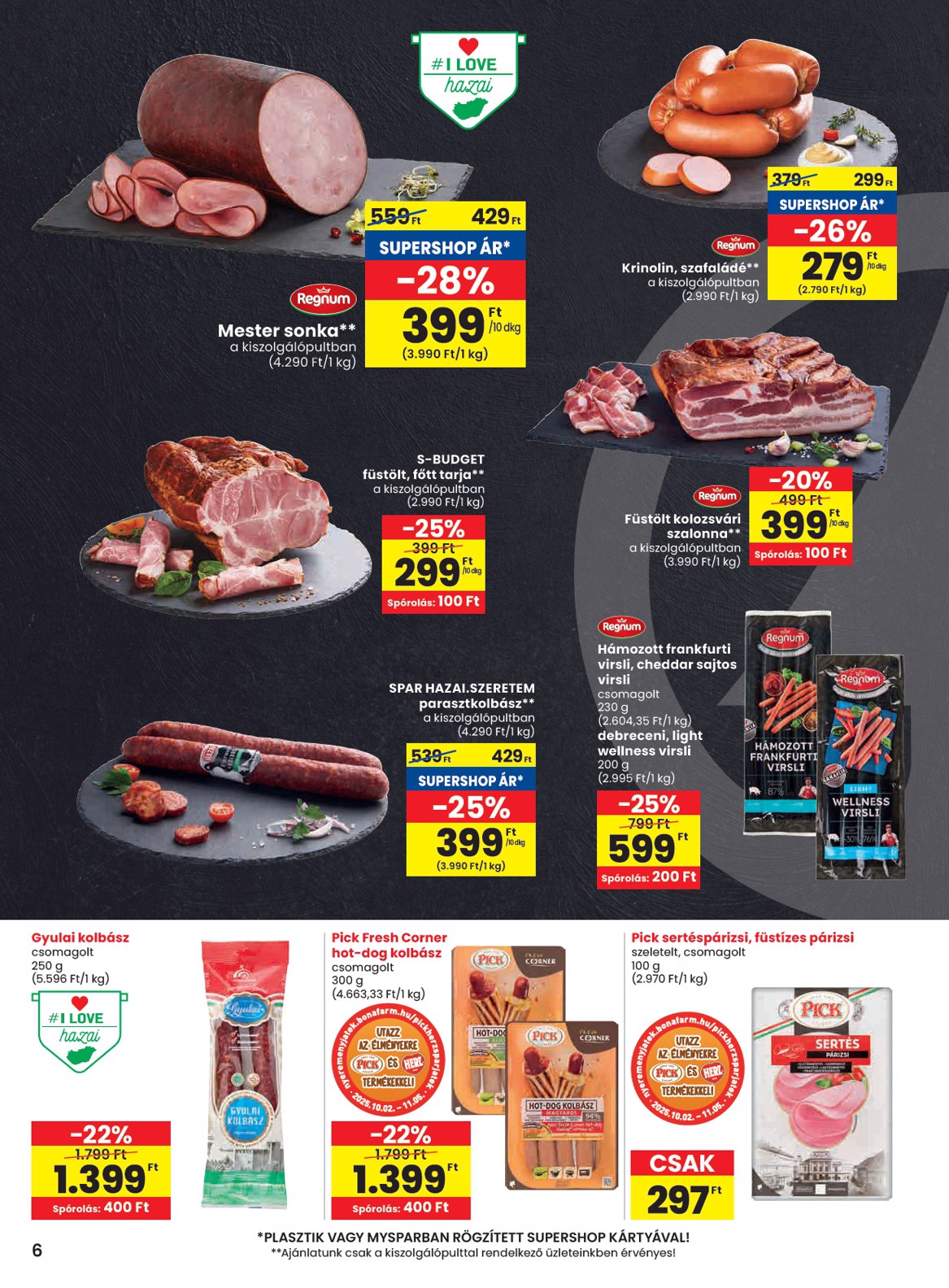 spar - SPAR akciós újság, érvényes 10.16. - 10.22. - page: 6