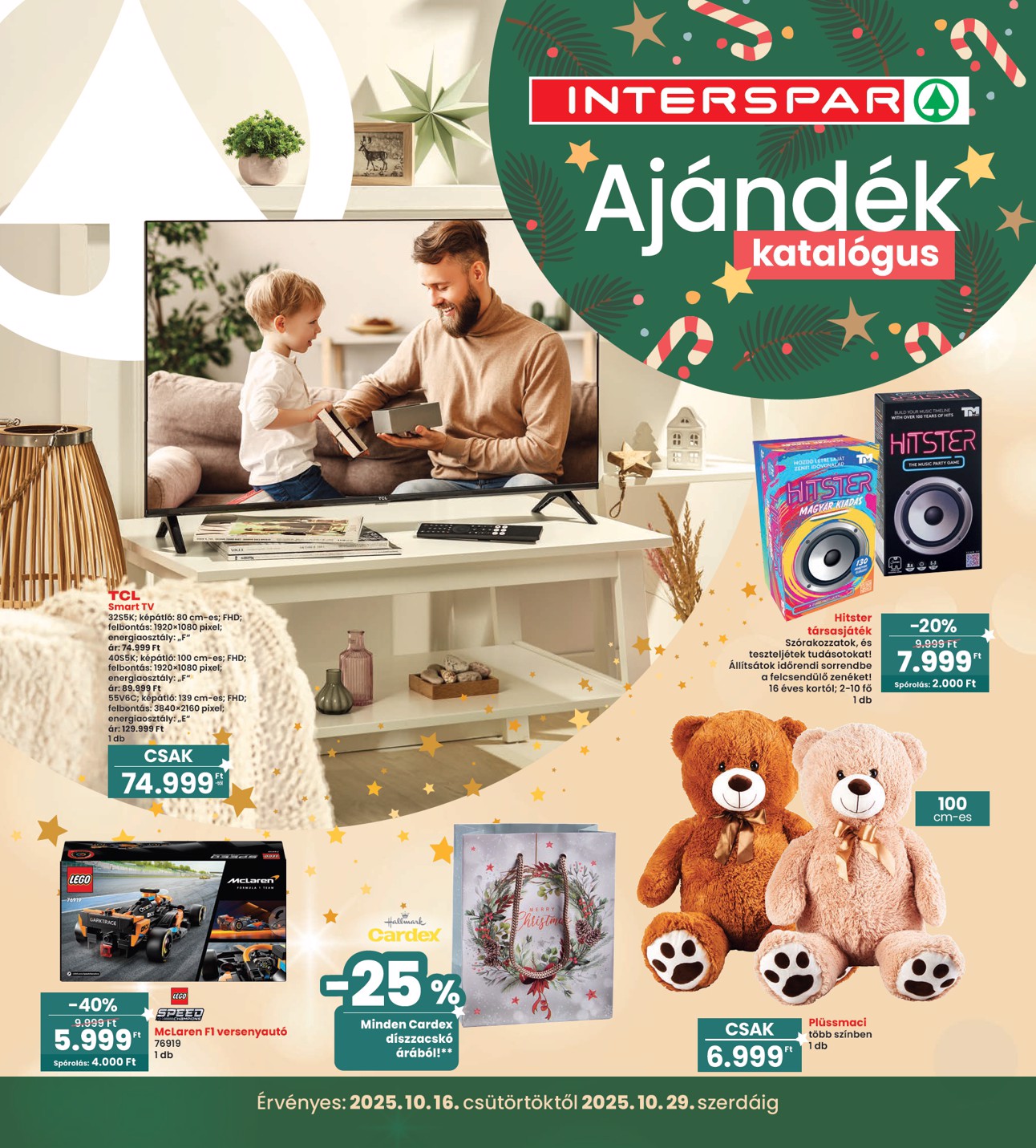 spar - INTERSPAR - Ajándék katalógus akciós újság, érvényes 10.16. - 10.29.