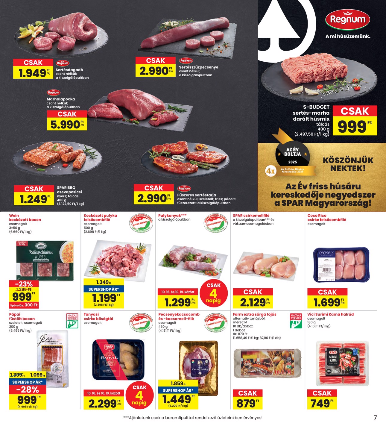spar - INTERSPAR akciós újság, érvényes 10.16. - 10.22. - page: 7