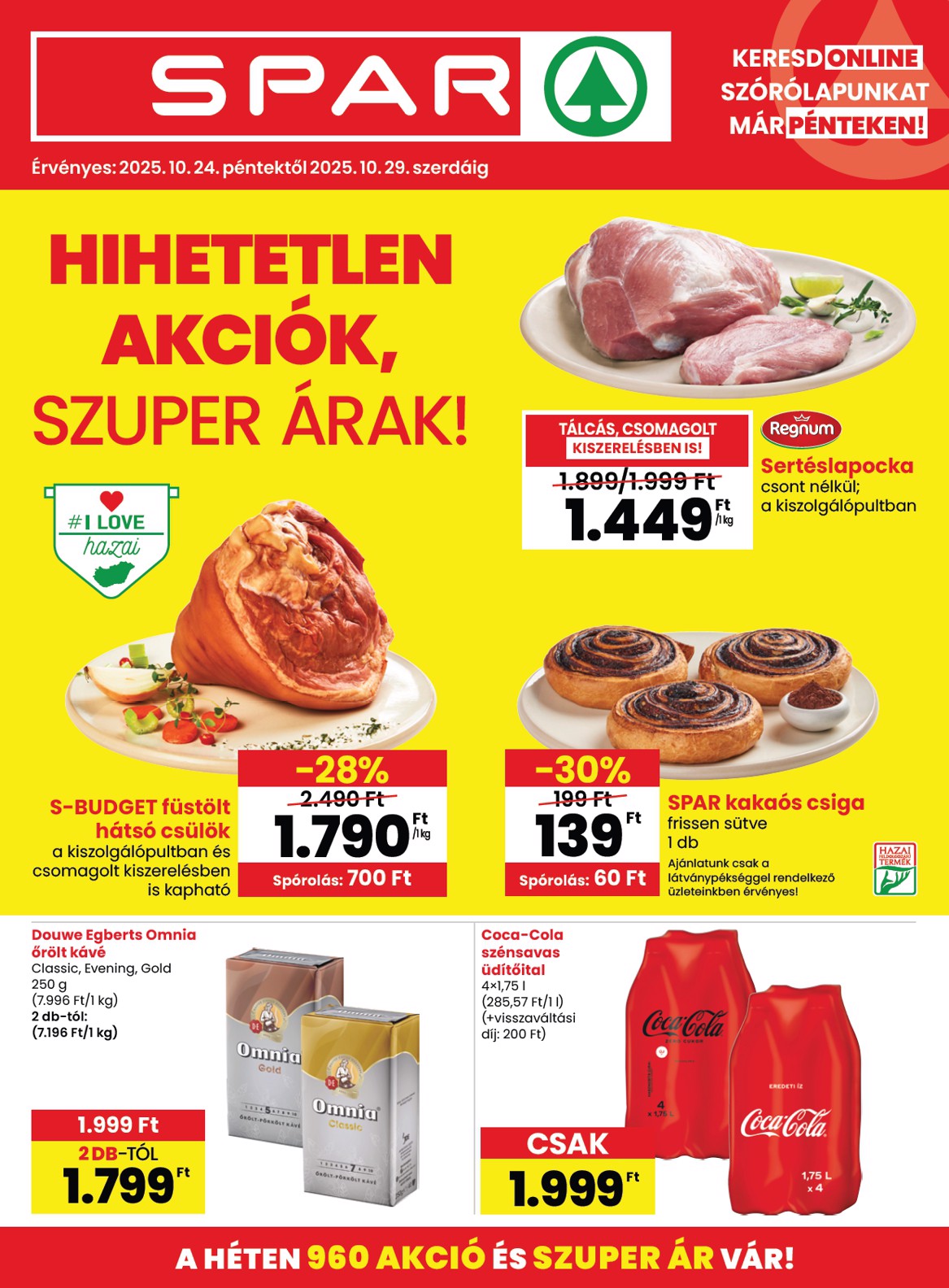 spar - SPAR akciós újság, érvényes 10.24. - 10.29.