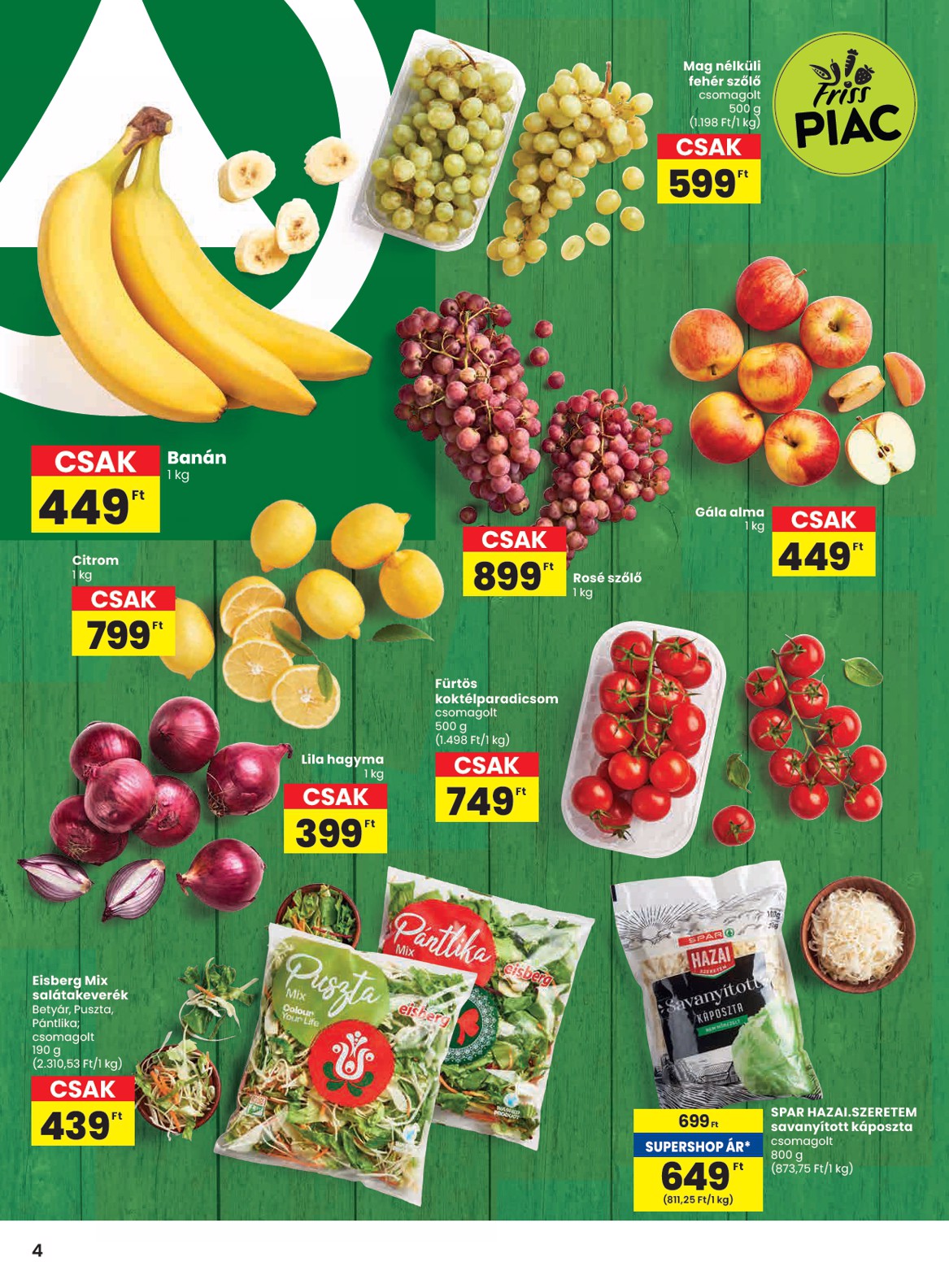 spar - SPAR akciós újság, érvényes 10.24. - 10.29. - page: 4