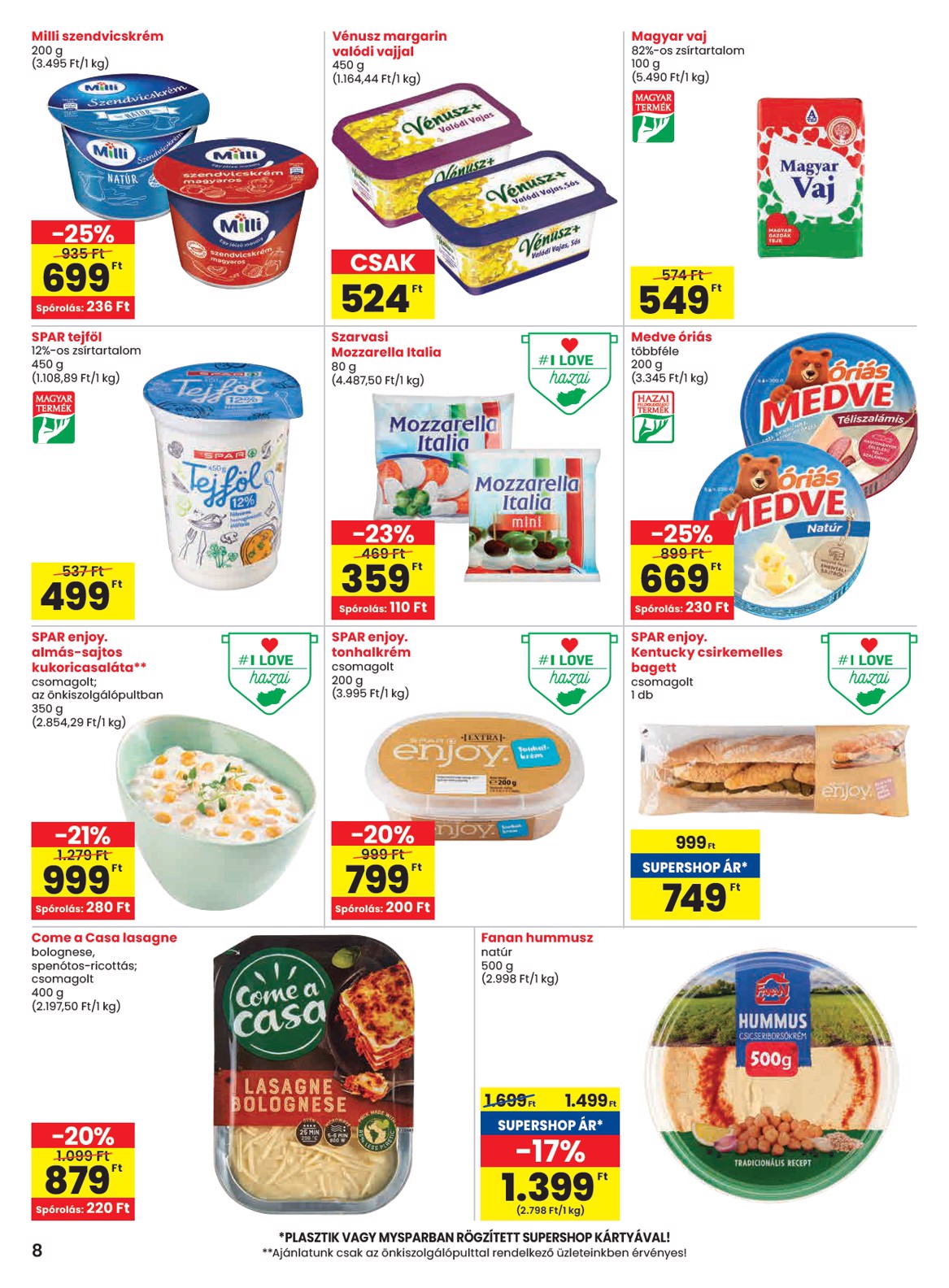 spar - SPAR akciós újság, érvényes 10.24. - 10.29. - page: 8