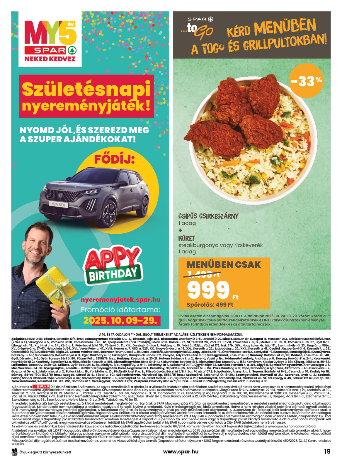 spar - SPAR akciós újság, érvényes 10.24. - 10.29. - page: 19
