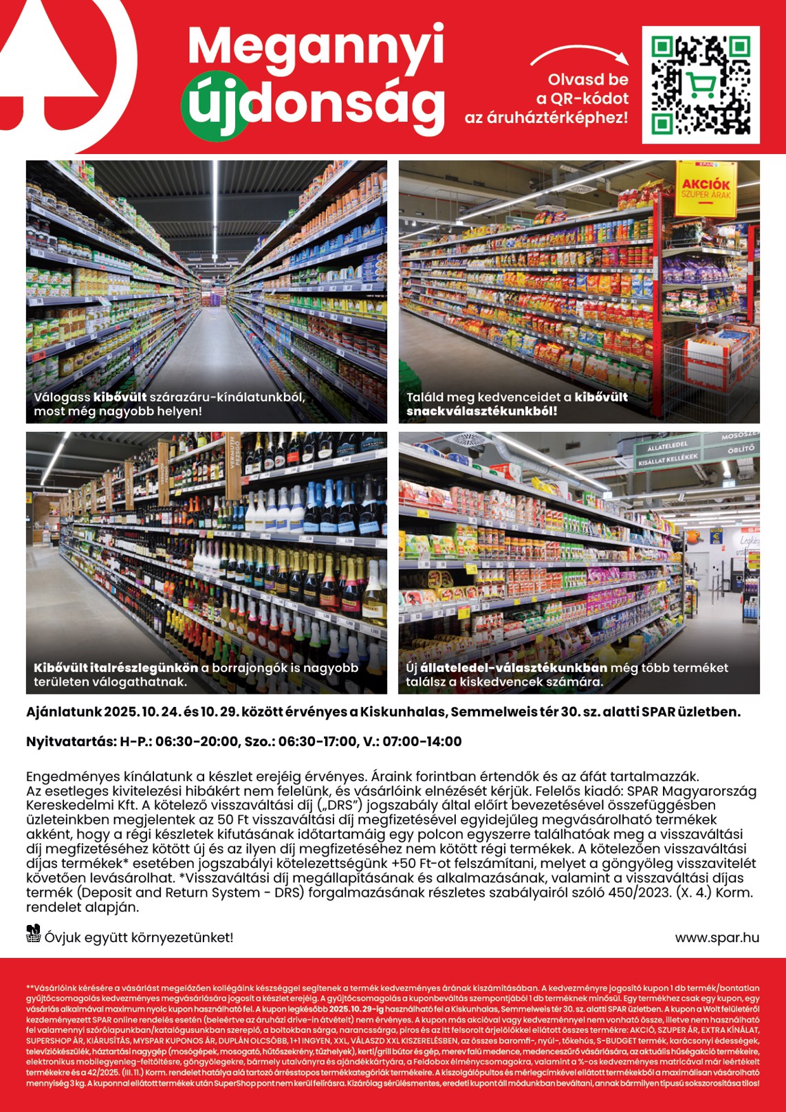 spar - SPAR - Kiskunhalas üzlet megújulás akciós újság, érvényes 10.24. - 10.29. - page: 2