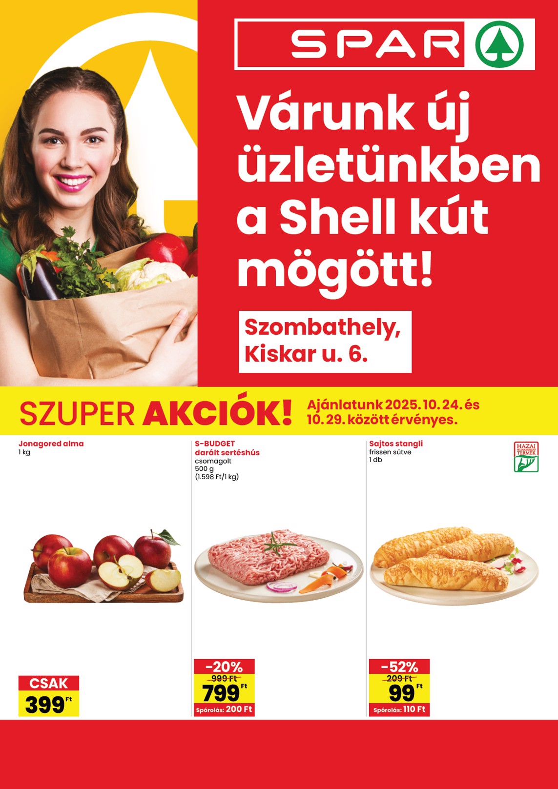 spar - SPAR - Szombathely üzlet megújulás akciós újság, érvényes 10.24. - 10.29.
