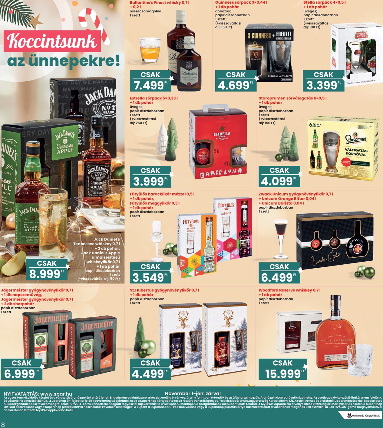spar - INTERSPAR - Ajándék katalógus akciós újság, érvényes 10.30. - 11.12. - page: 8