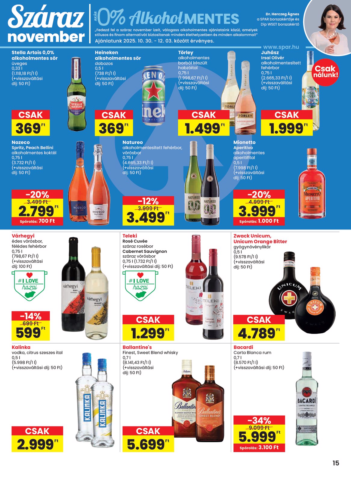 spar - SPAR akciós újság, érvényes 10.30. - 11.05. - page: 15