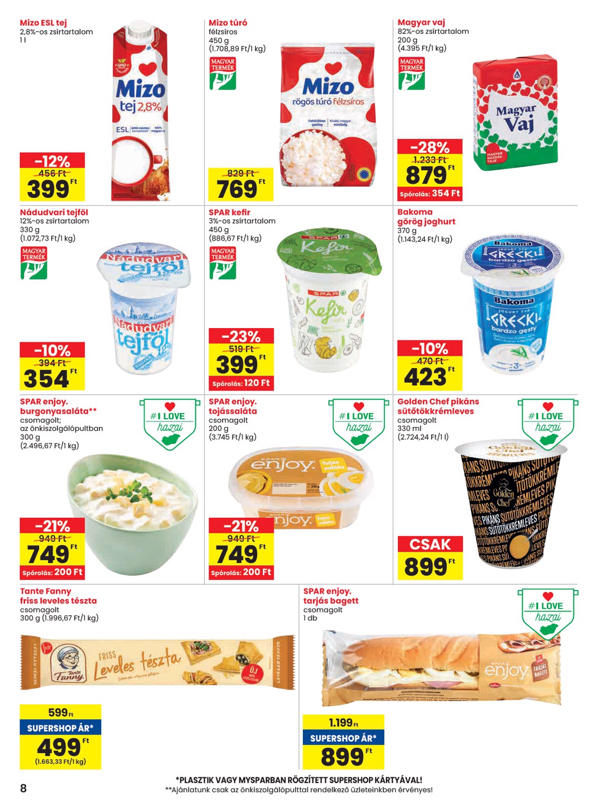spar - SPAR akciós újság, érvényes 10.30. - 11.05. - page: 8