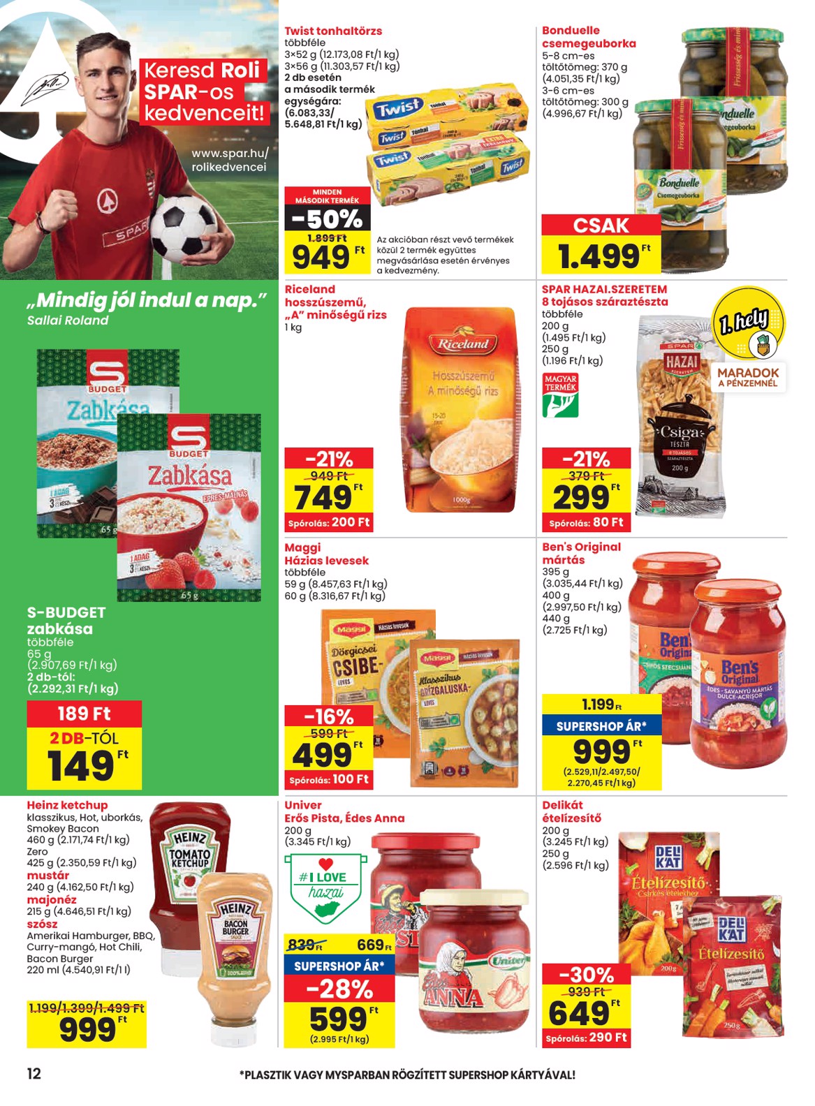 spar - SPAR akciós újság, érvényes 10.30. - 11.05. - page: 12