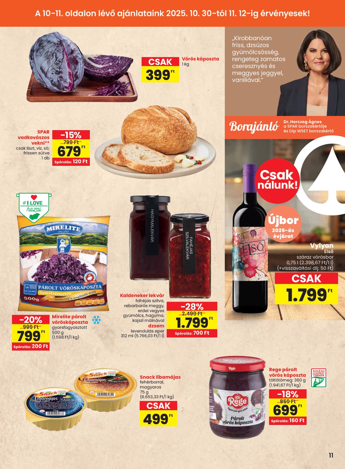 spar - SPAR - Zalaszentgrót akciós újság, érvényes 10.30. - 11.05. - page: 11