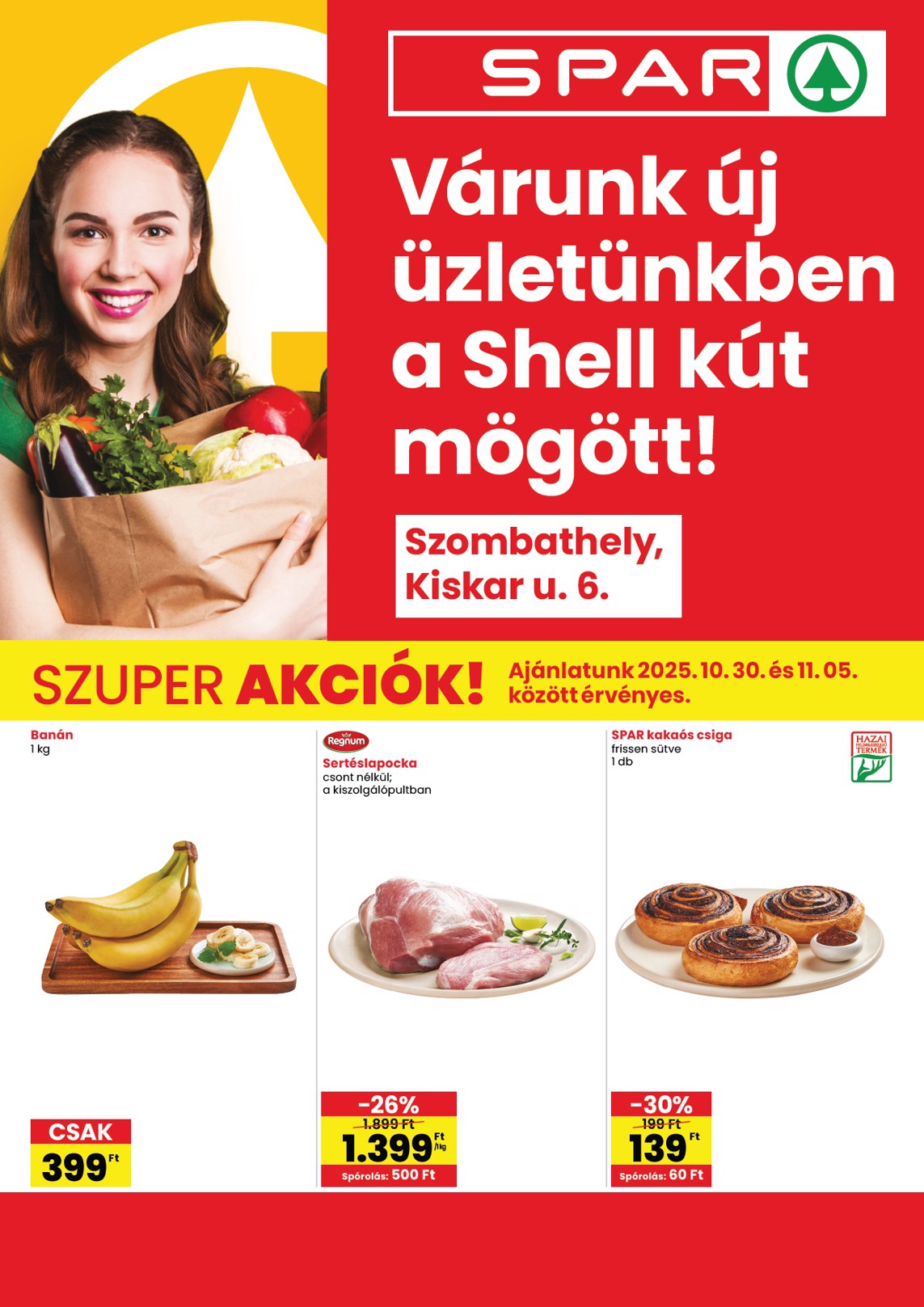 spar - SPAR - Szombathely üzlet megújulás akciós újság, érvényes 10.30. - 11.05.