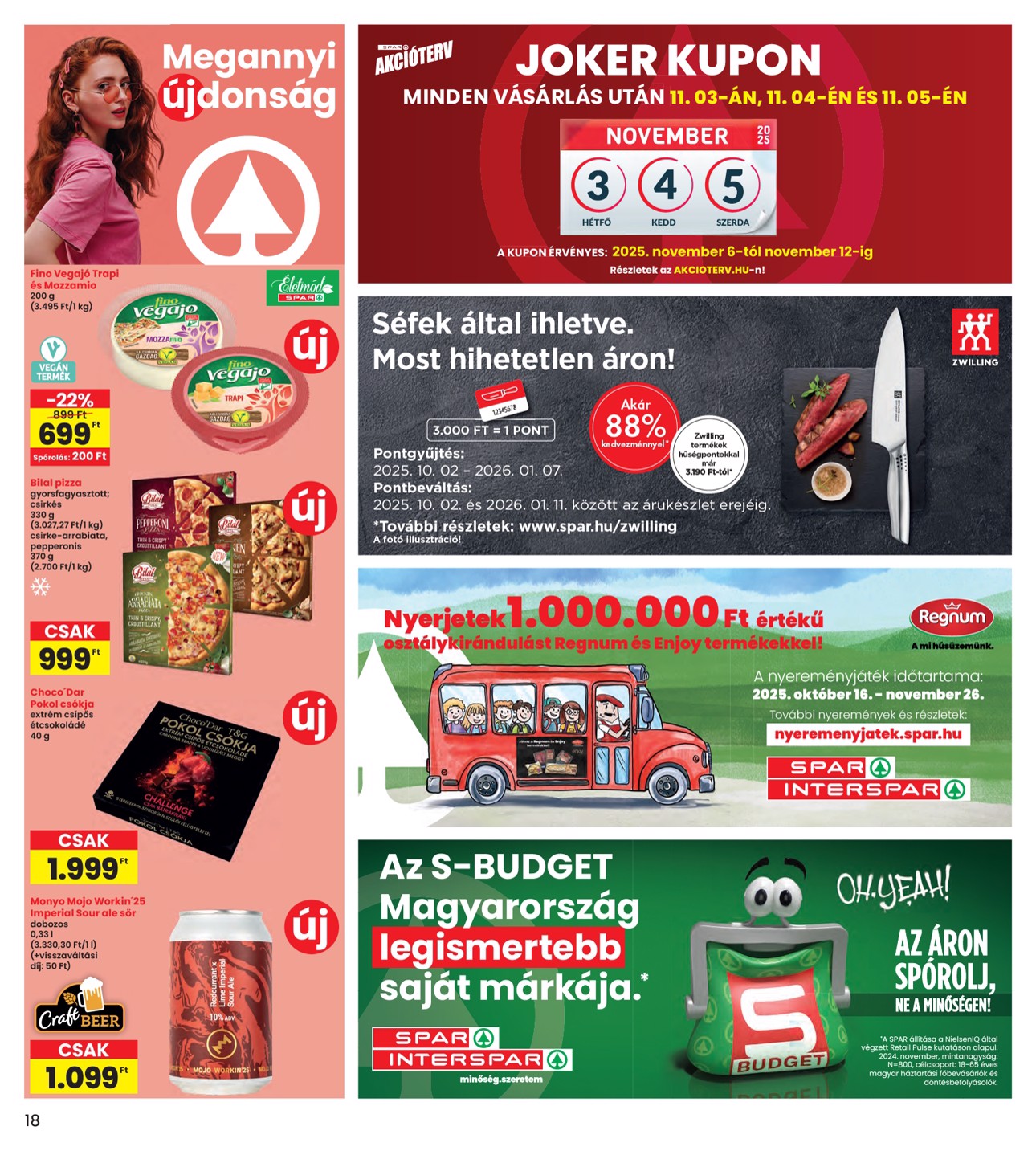 spar - INTERSPAR akciós újság, érvényes 10.30. - 11.05. - page: 18