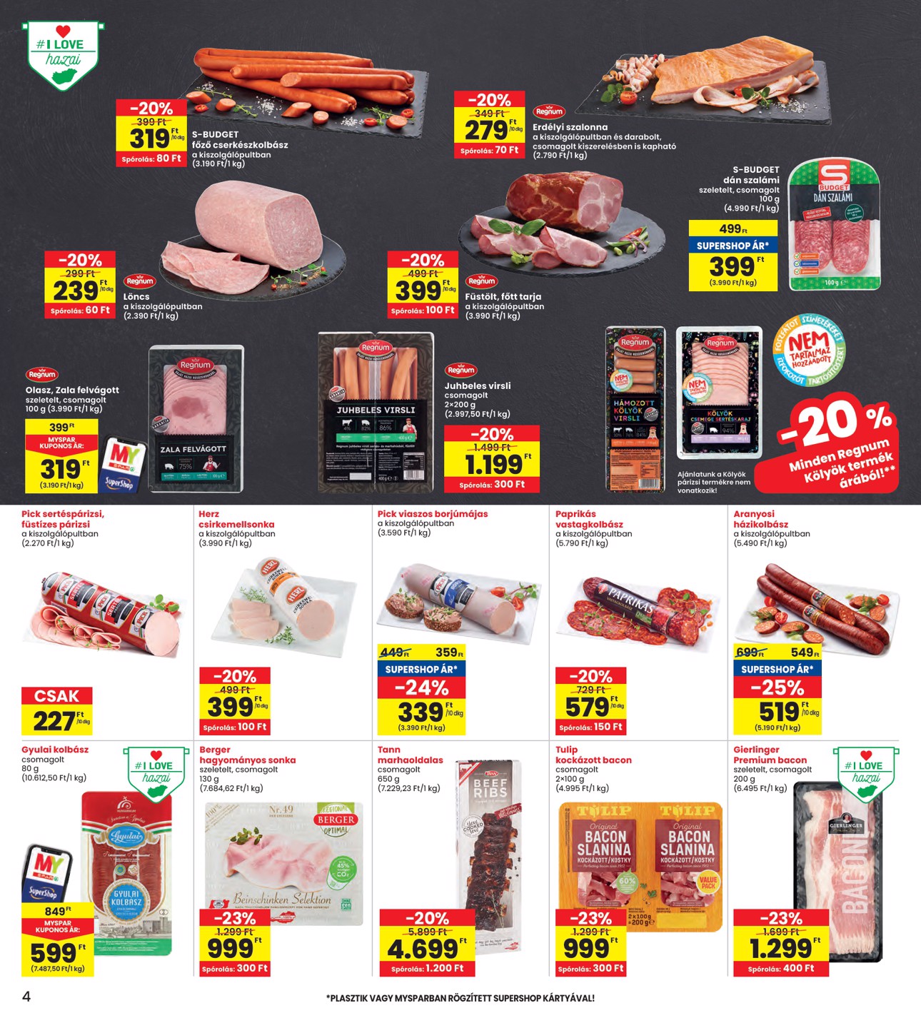 spar - INTERSPAR akciós újság, érvényes 10.30. - 11.05. - page: 4