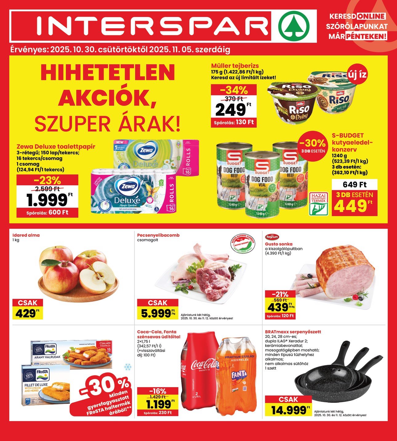 spar - INTERSPAR akciós újság, érvényes 10.30. - 11.05.