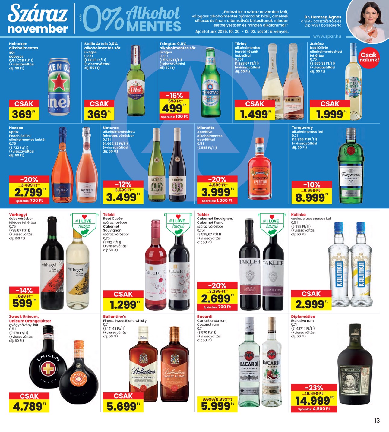spar - INTERSPAR akciós újság, érvényes 10.30. - 11.05. - page: 13