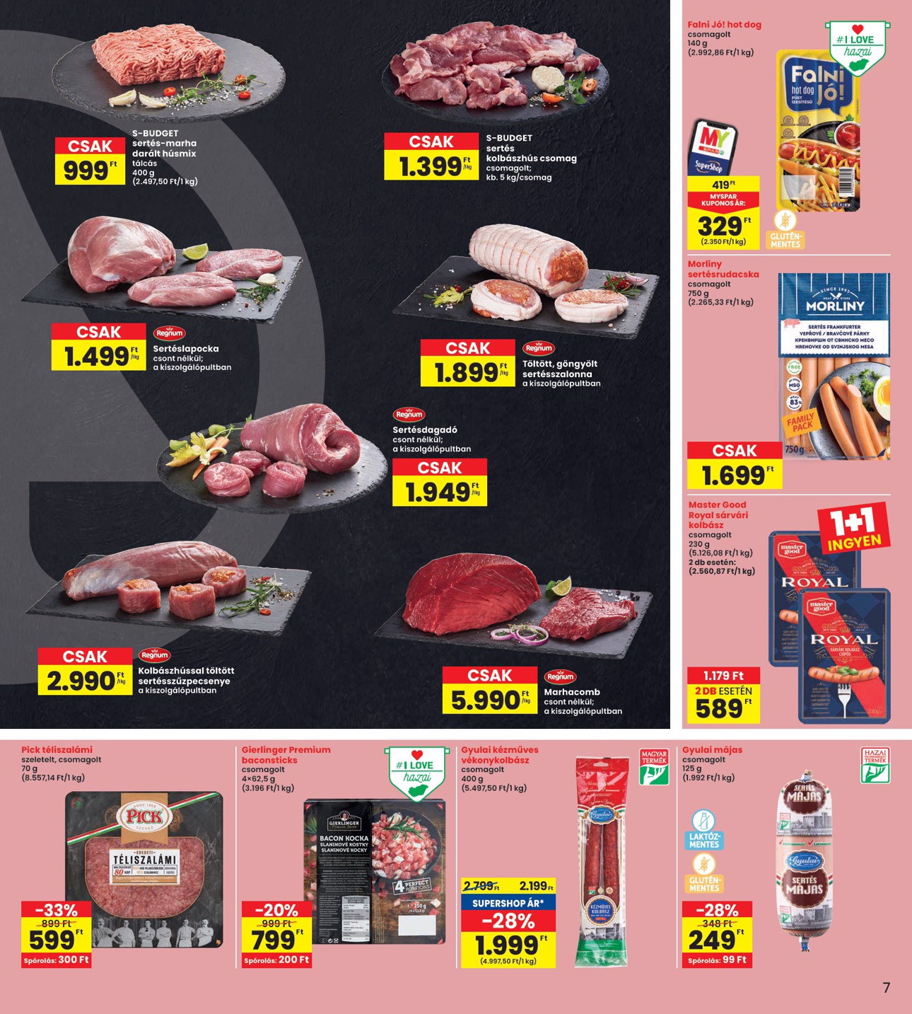 spar - INTERSPAR akciós újság, érvényes 11.06. - 11.12. - page: 7