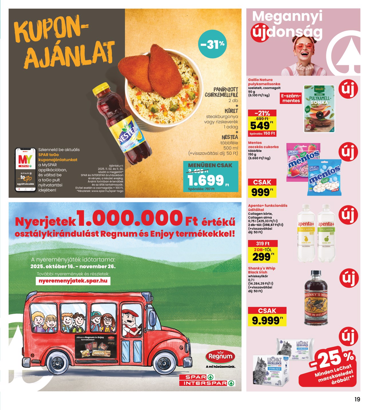 spar - INTERSPAR akciós újság, érvényes 11.06. - 11.12. - page: 19