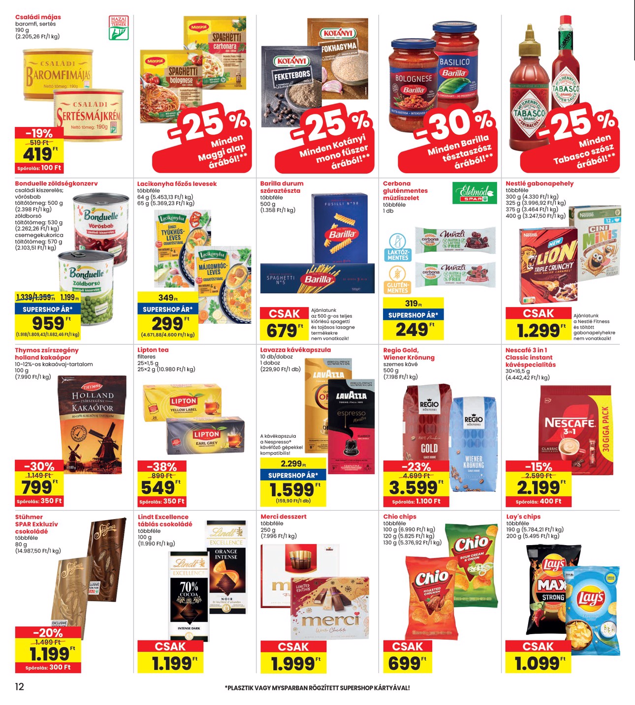 spar - INTERSPAR akciós újság, érvényes 11.06. - 11.12. - page: 12