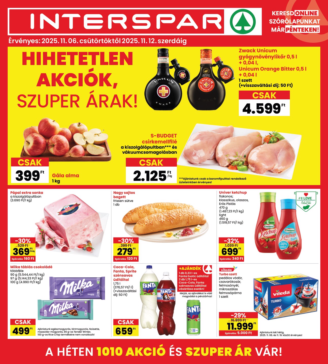 spar - INTERSPAR akciós újság, érvényes 11.06. - 11.12.