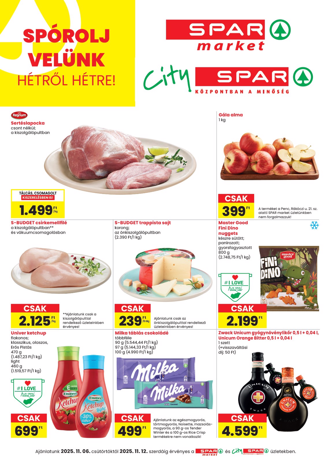 spar - SPAR - Market, City akciós újság, érvényes 11.06. - 11.12.
