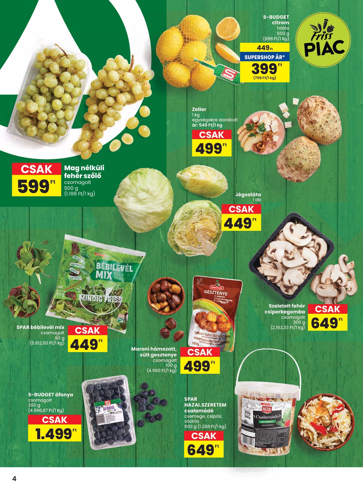 spar - SPAR akciós újság, érvényes 11.06. - 11.12. - page: 4