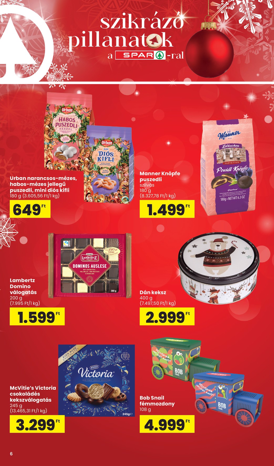 spar - SPAR - Karácsony akciós újság, érvényes 11.06. - 12.31. - page: 6