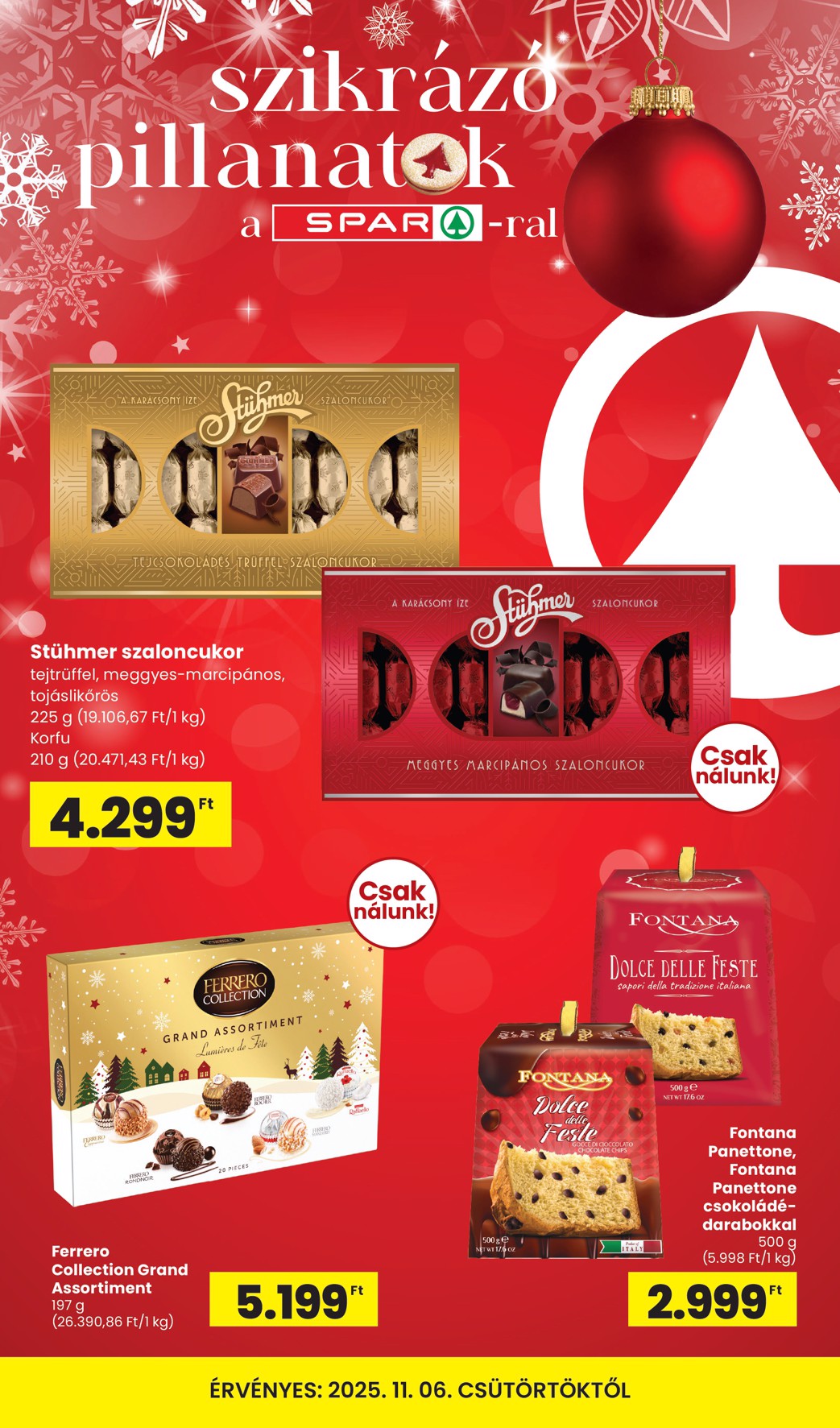 spar - SPAR - Karácsony akciós újság, érvényes 11.06. - 12.31.