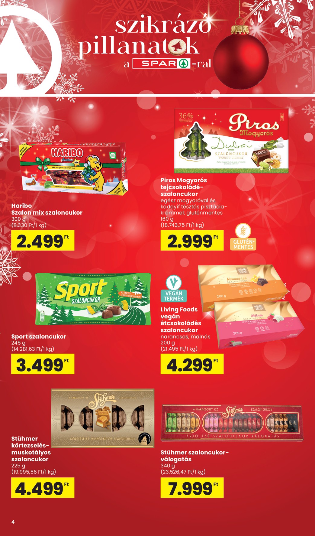 spar - SPAR - Karácsony akciós újság, érvényes 11.06. - 12.31. - page: 4