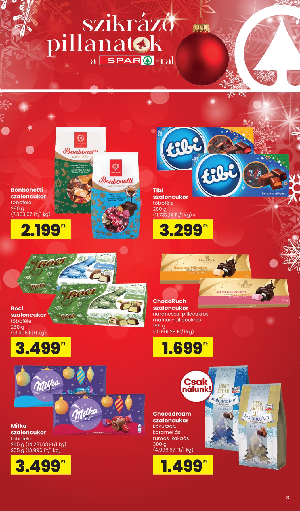 spar - SPAR - Karácsony akciós újság, érvényes 11.06. - 12.31. - page: 3