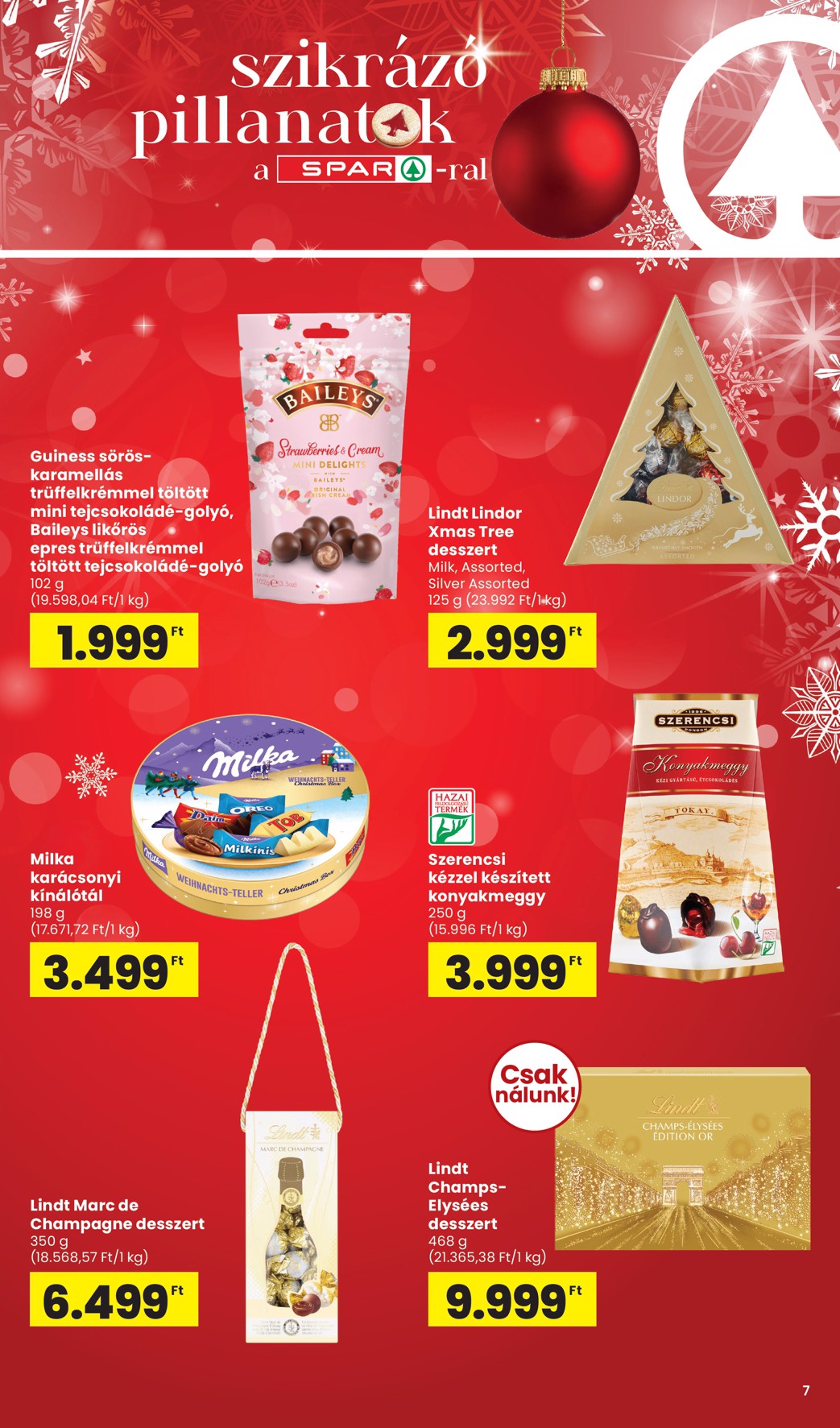 spar - SPAR - Karácsony akciós újság, érvényes 11.06. - 12.31. - page: 7
