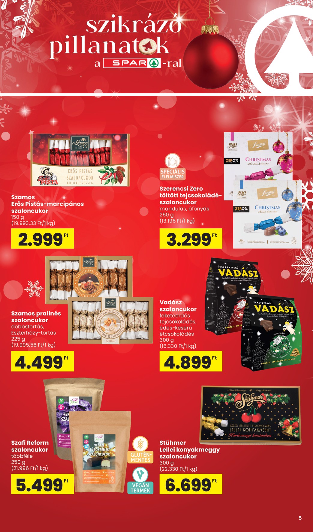 spar - SPAR - Karácsony akciós újság, érvényes 11.06. - 12.31. - page: 5