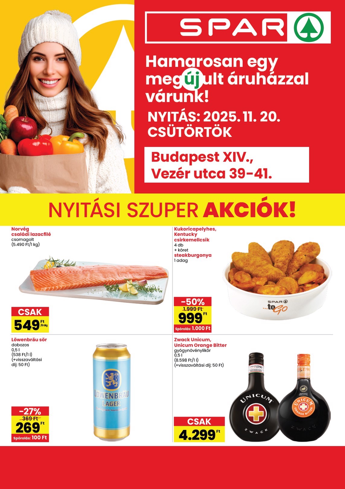 spar - SPAR - BP Vezér P. u. üzlet megújulás akciós újság, érvényes 11.20. - 11.26.