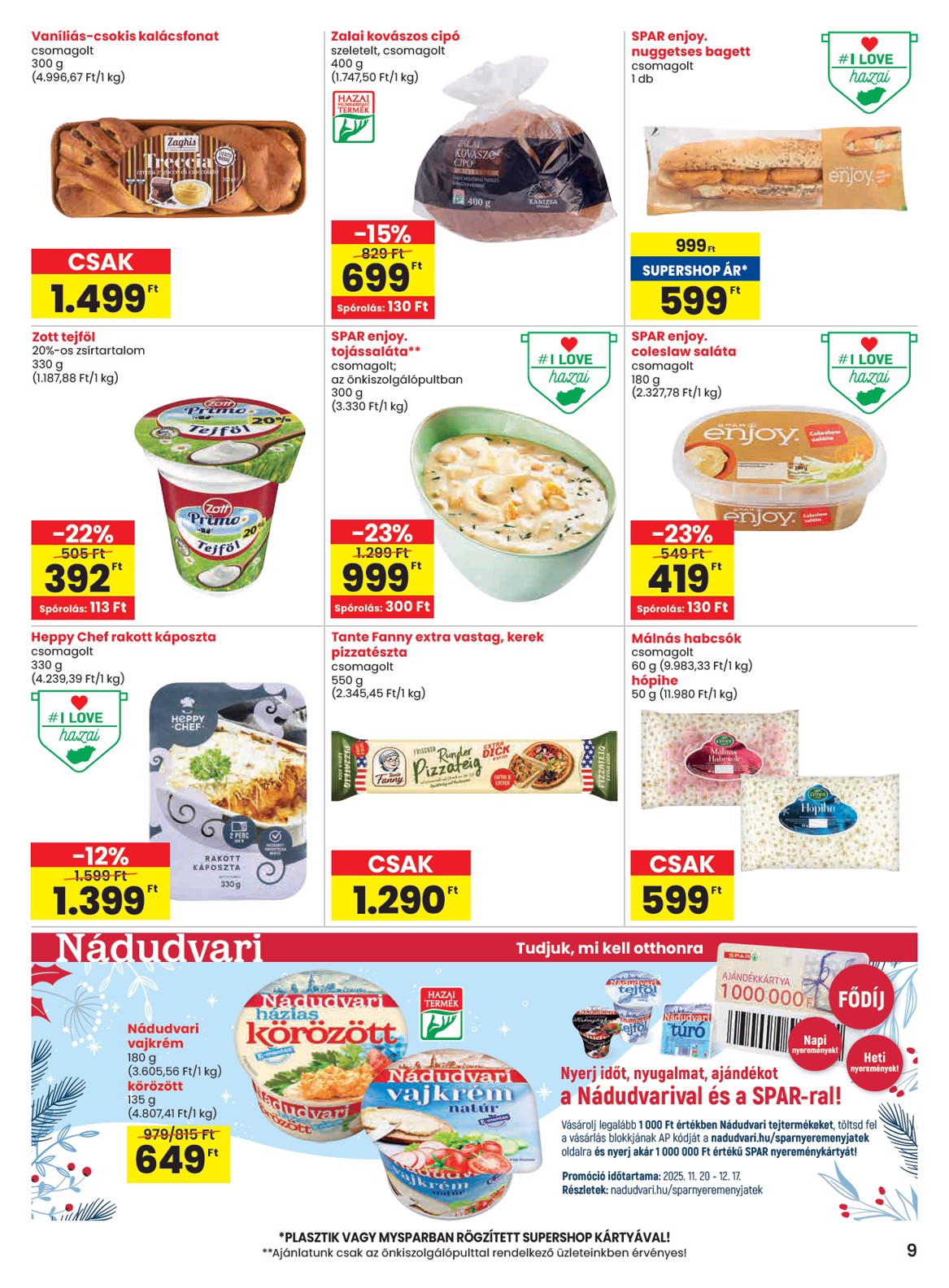 spar - SPAR akciós újság, érvényes 11.20. - 11.26. - page: 9