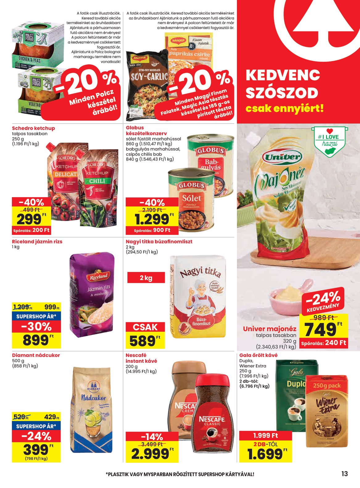spar - SPAR akciós újság, érvényes 11.20. - 11.26. - page: 13