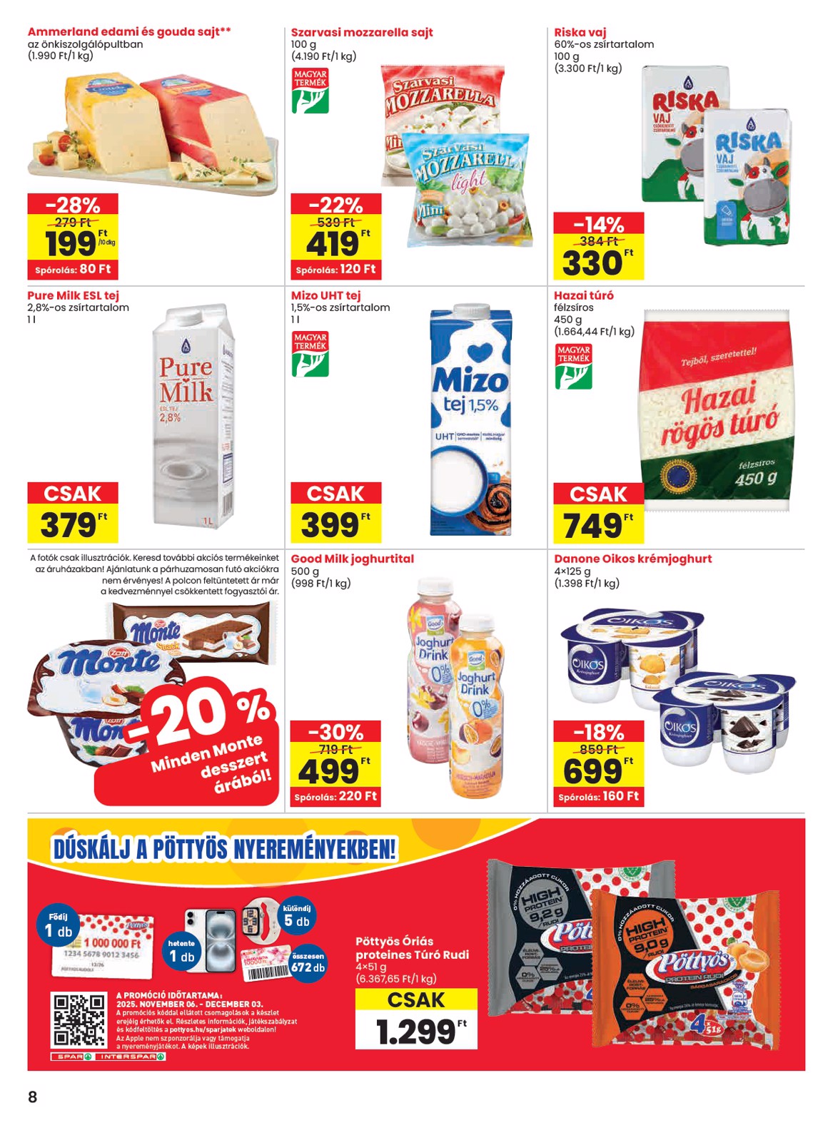 spar - SPAR akciós újság, érvényes 11.20. - 11.26. - page: 8
