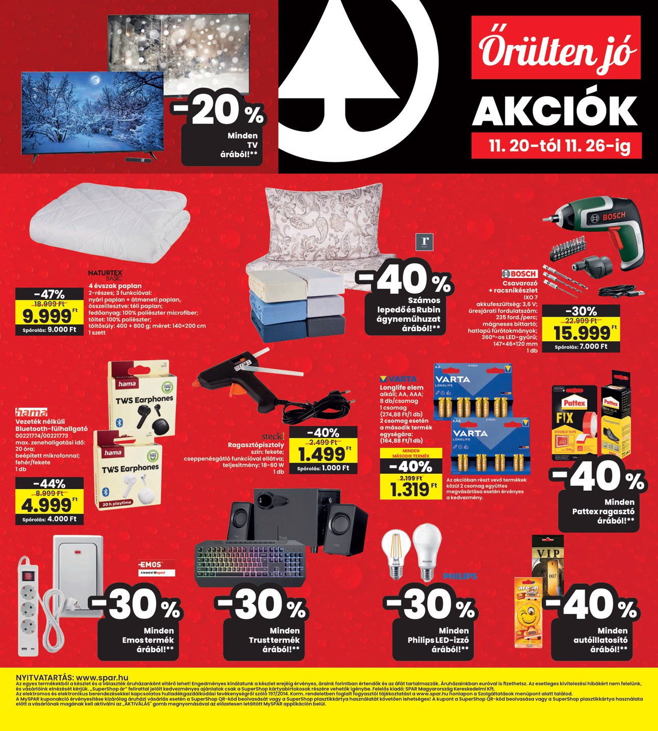 spar - INTERSPAR akciós újság, érvényes 11.20. - 11.26. - page: 16