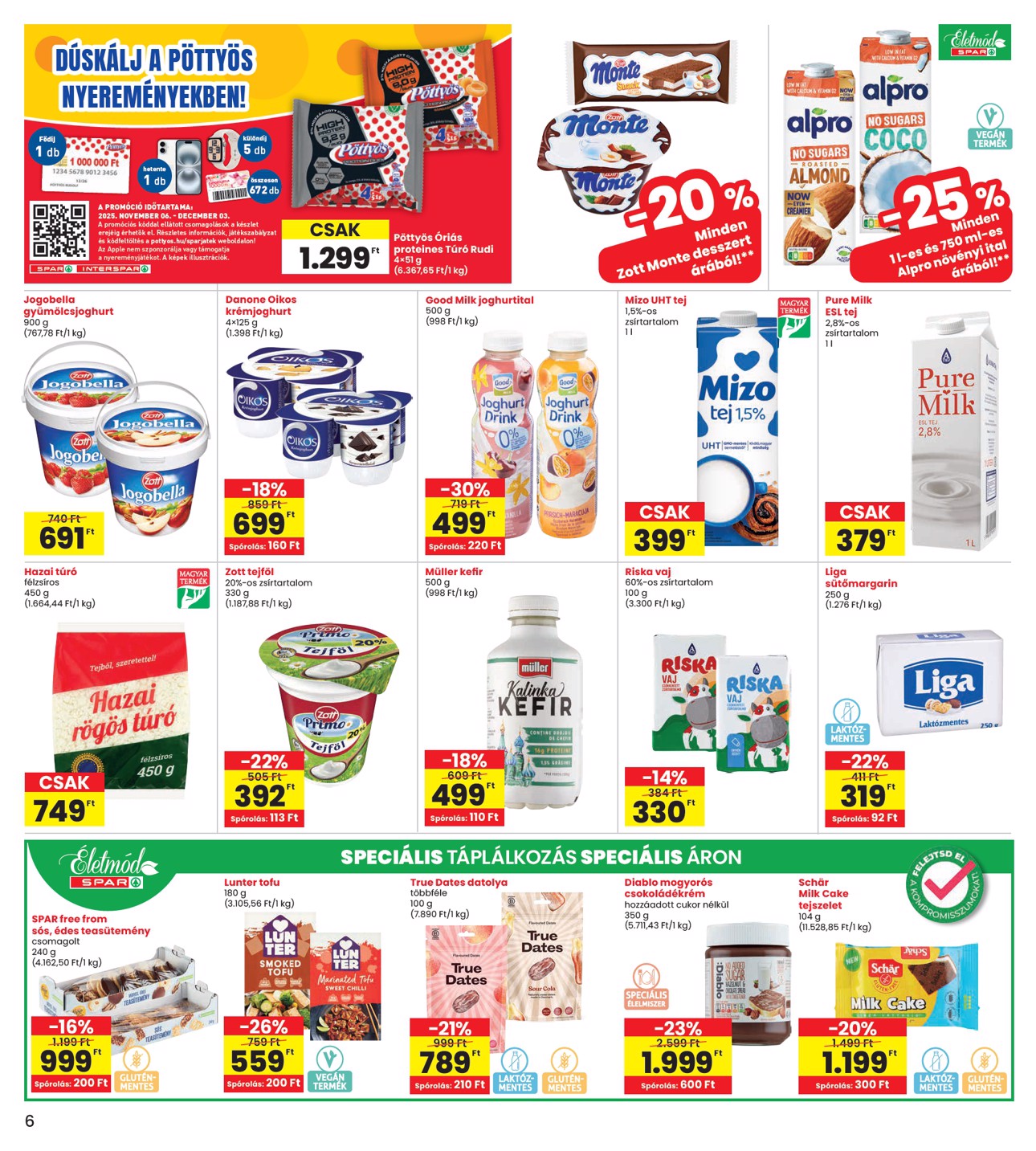 spar - INTERSPAR akciós újság, érvényes 11.20. - 11.26. - page: 6